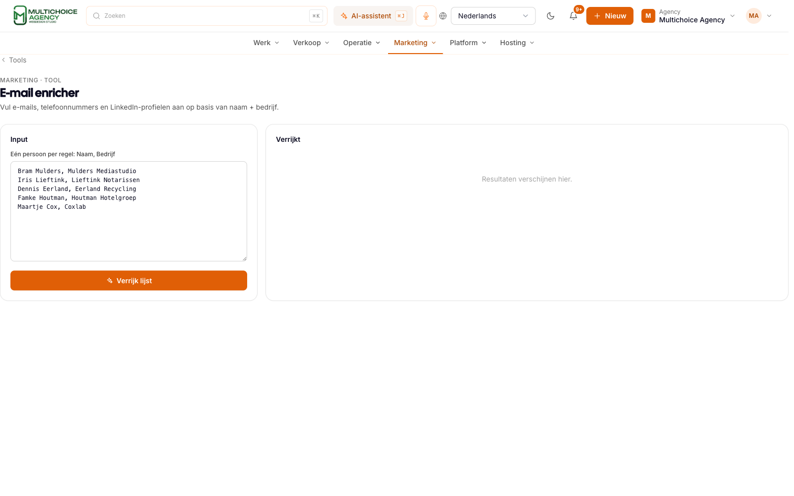 CRM enrichment